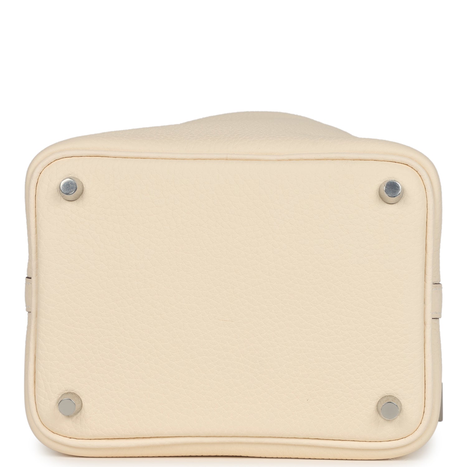 Hermes Picotin Lock 18 Nata Clemence and Jaune Citron Ostrich Touch Palladium Hardware
