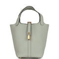 Hermes Picotin Lock 18 Gris Neve Clemence Gold Hardware