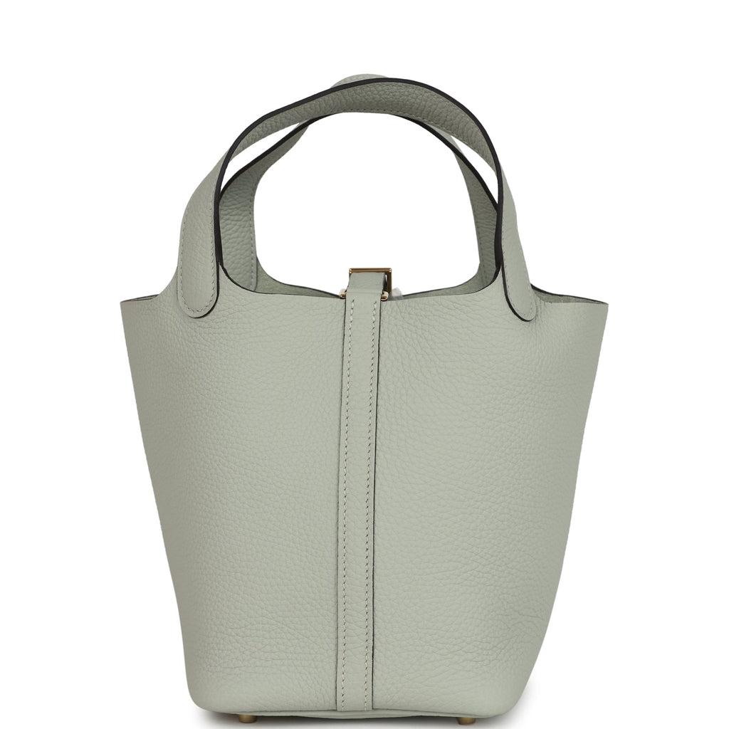 Hermes Picotin Lock 18 Gris Neve Clemence Gold Hardware