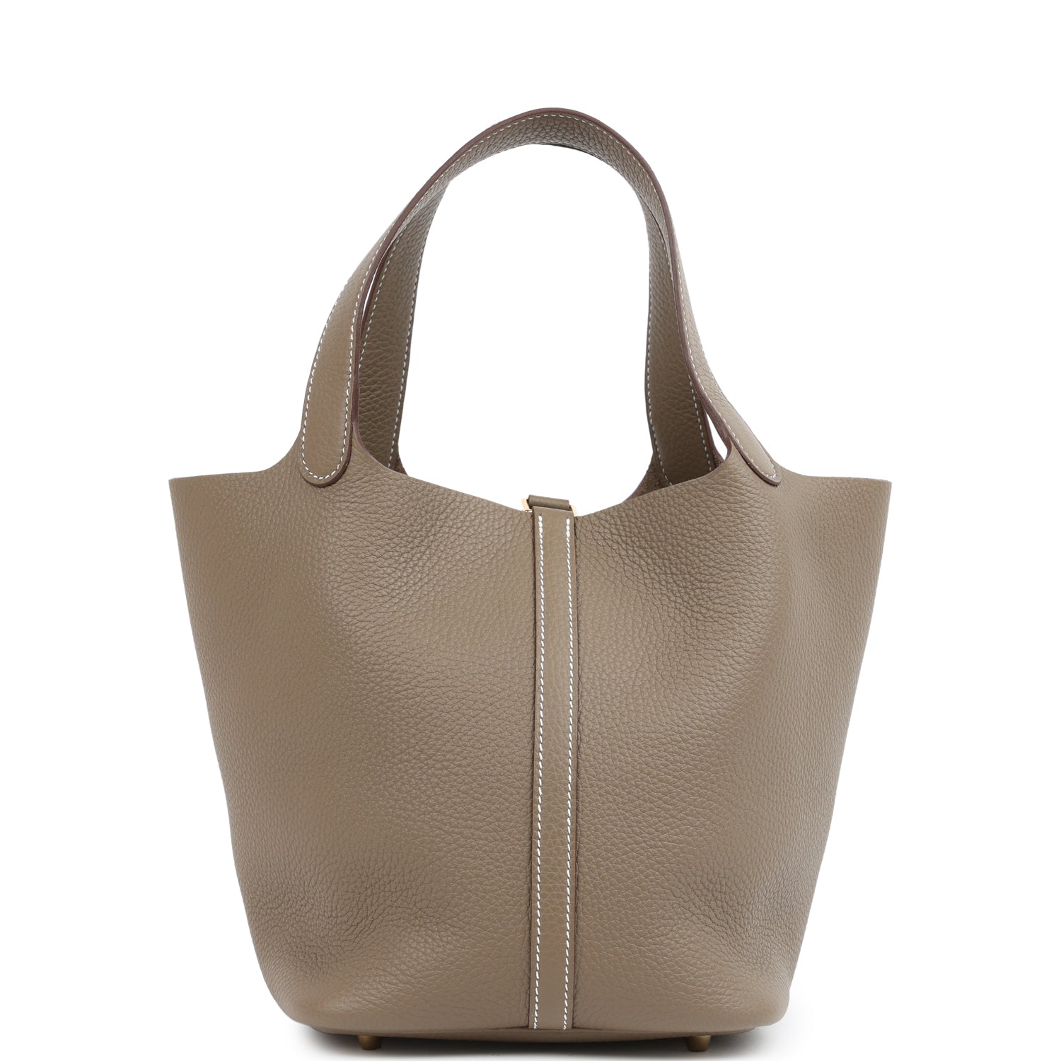 Hermes Picotin Lock 22 Etoupe Clemence Gold Hardware