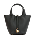 Hermes Picotin Lock 18 Black Clemence Gold Hardware