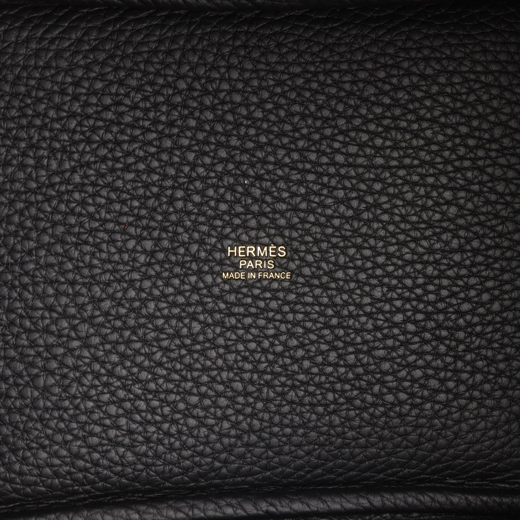 Hermes Picotin Lock 18 Black Clemence Gold Hardware