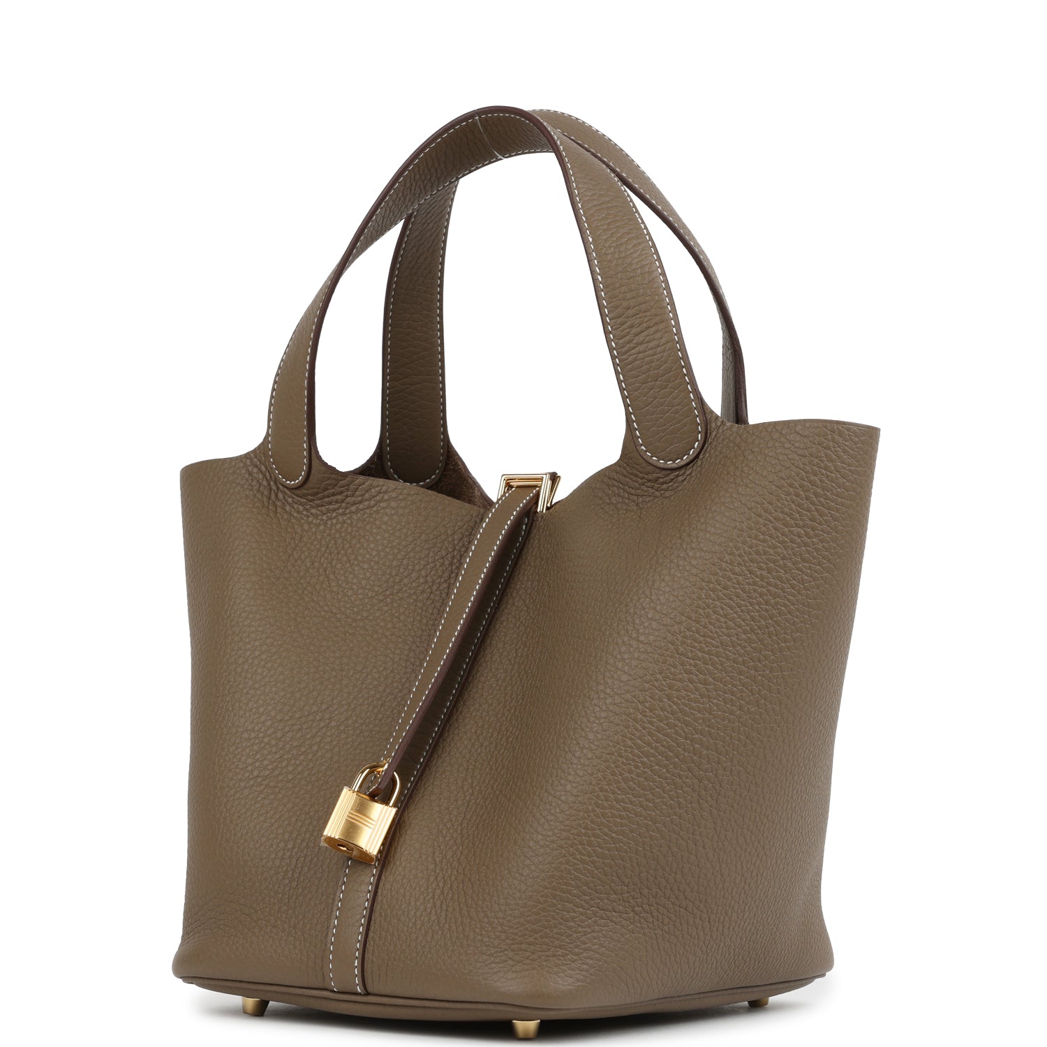 Hermes Picotin Lock 22 Etoupe Clemence Gold Hardware