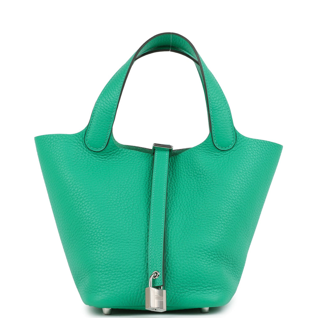 Hermes Picotin Lock 18 Menthe Clemence Palladium Hardware