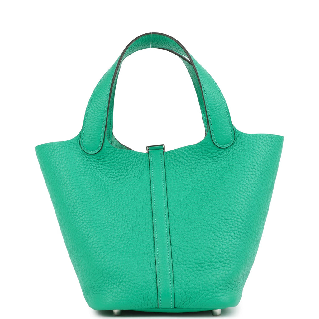Hermes Picotin Lock 18 Menthe Clemence Palladium Hardware