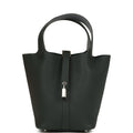 Hermes Picotin Lock 18 Eclat Vert Mangrove Clemence and Gris Pantin Swift Palladium Hardware