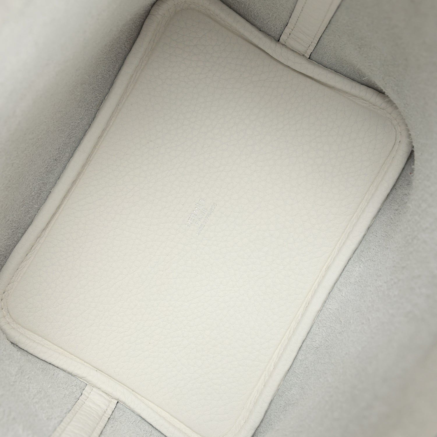 Hermes Picotin Lock 18 New White Clemence Palladium Hardware