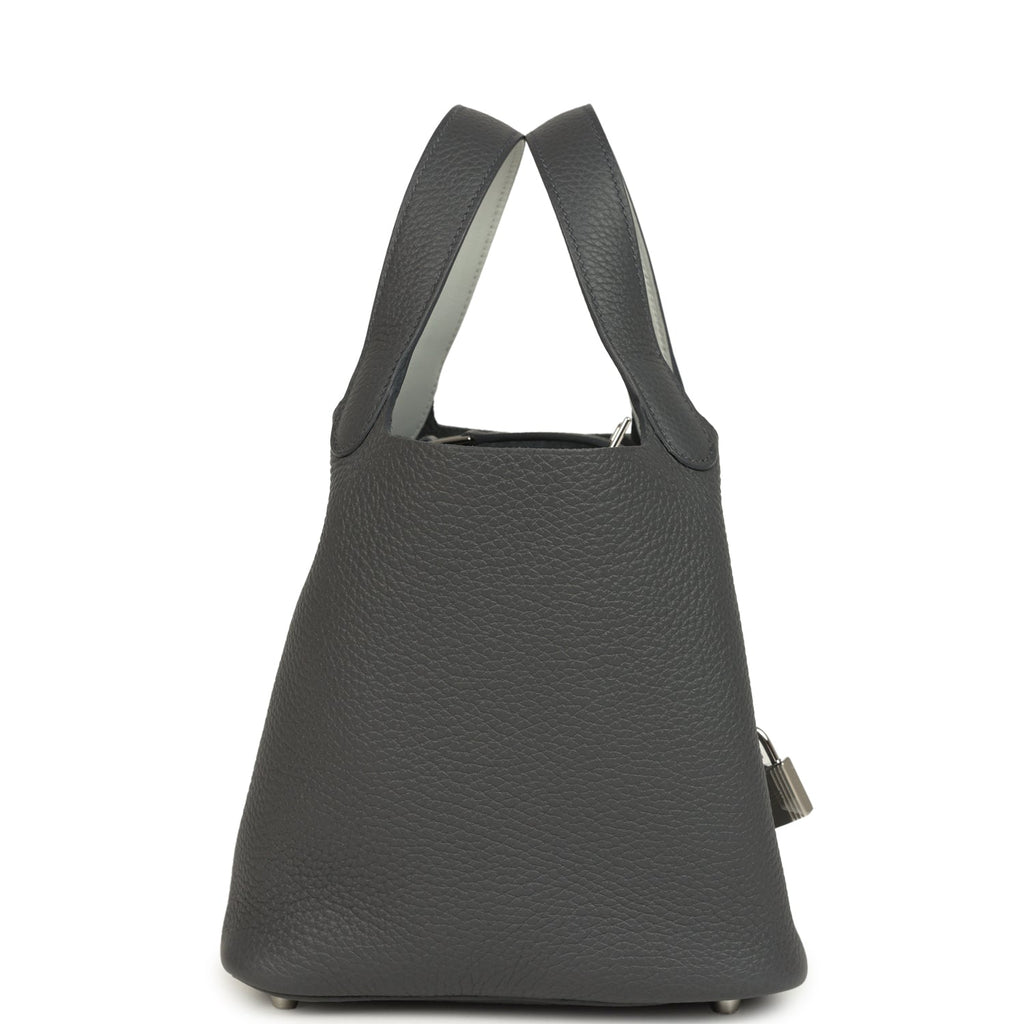 Hermes Picotin Lock 18 Eclat Ardoise Clemence and Gris Pantin Swift Palladium Hardware