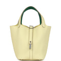 Hermes Picotin Lock Eclat 18 Jaune Milton Clemence and Vert Vertigo Swift Palladium Hardware