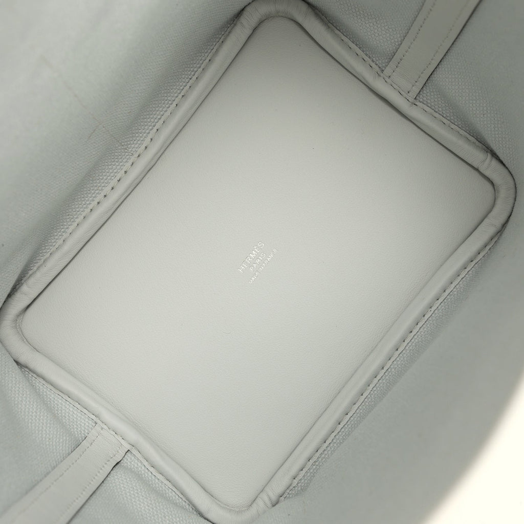 Hermes Picotin Cargo 18 Gris Platine Toile Canvas and Swift Palladium Hardware