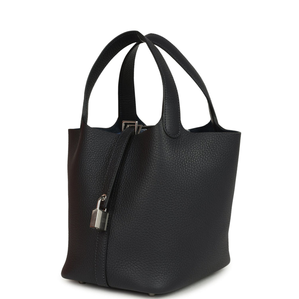 Hermes Picotin Lock 18 Caban Clemence Palladium Hardware