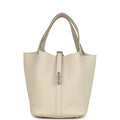 Hermes Picotin Lock 22 Craie Clemence Palladium Hardware