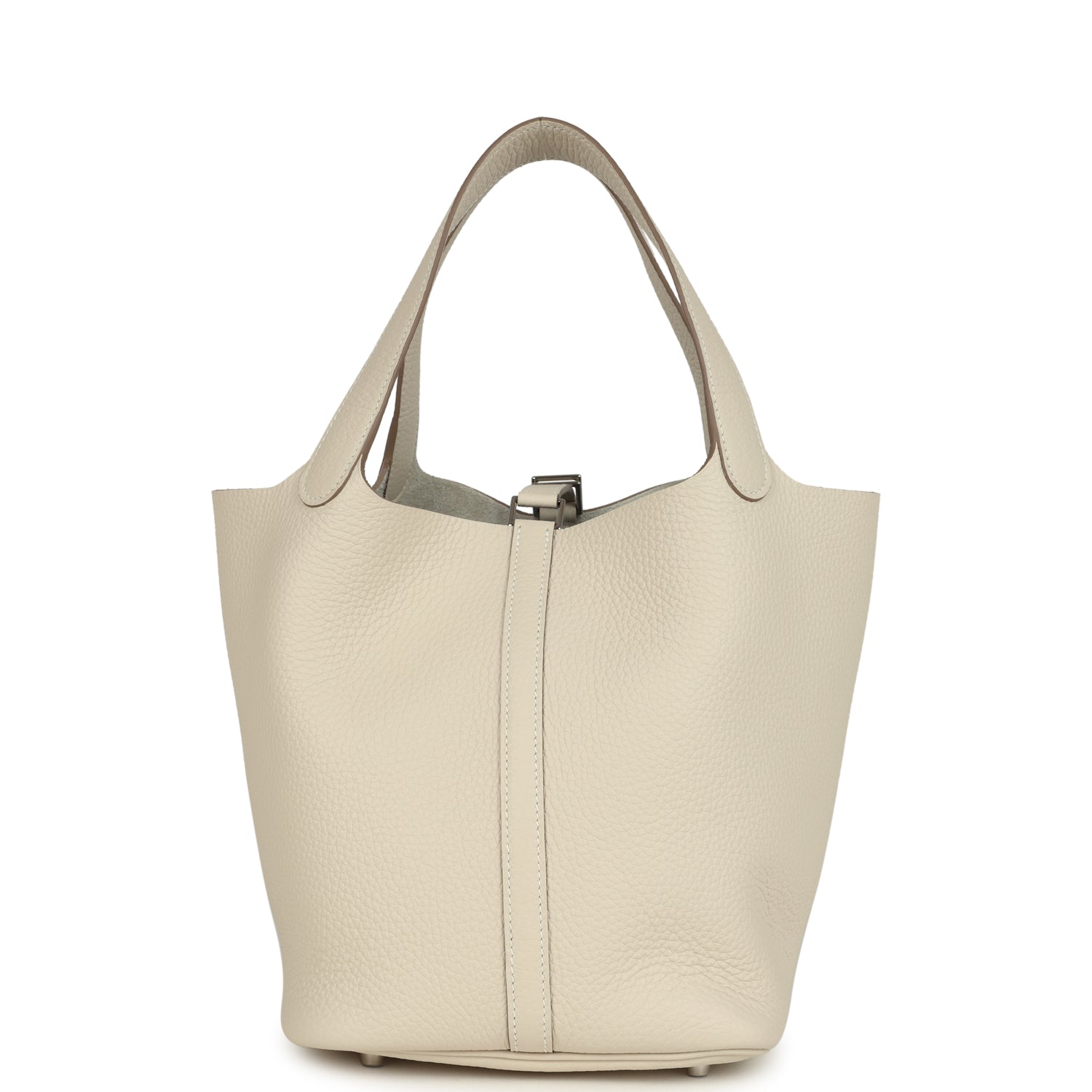 Hermes Picotin Lock 22 Craie Clemence Palladium Hardware