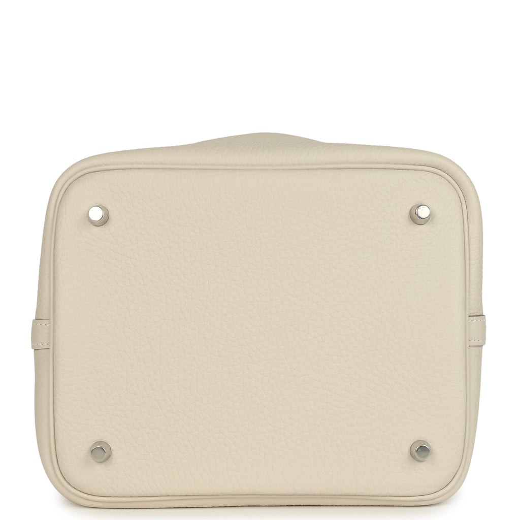 Hermes Picotin Lock 22 Craie Clemence Palladium Hardware