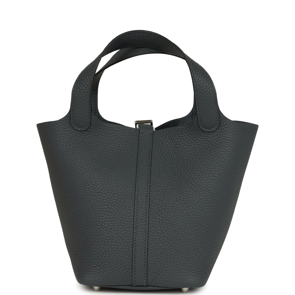 Hermes Picotin Lock 18 Gris Misty Clemence Palladium Hardware