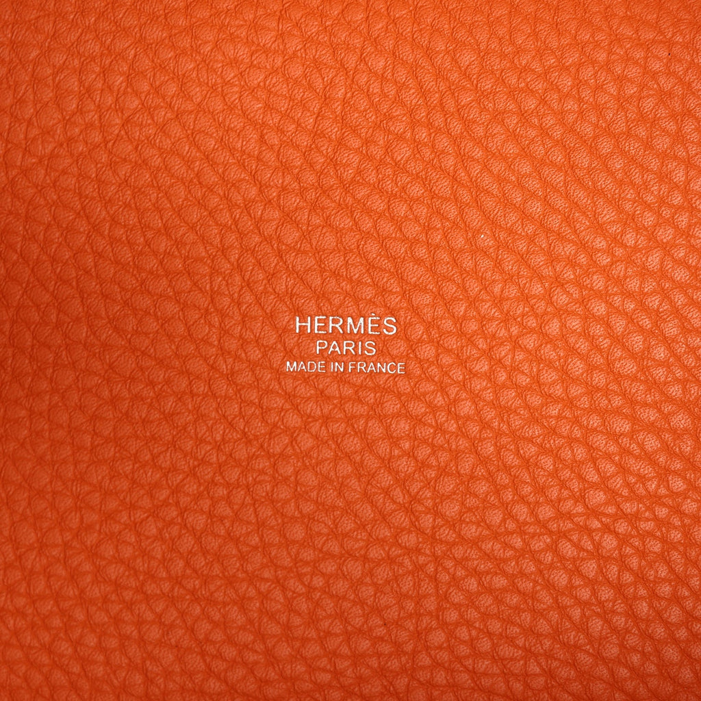 Hermes Picotin Lock 18 Orange Clemence Palladium Hardware