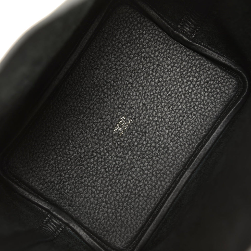 Hermes Picotin Lock 18 Black Clemence Gold Hardware