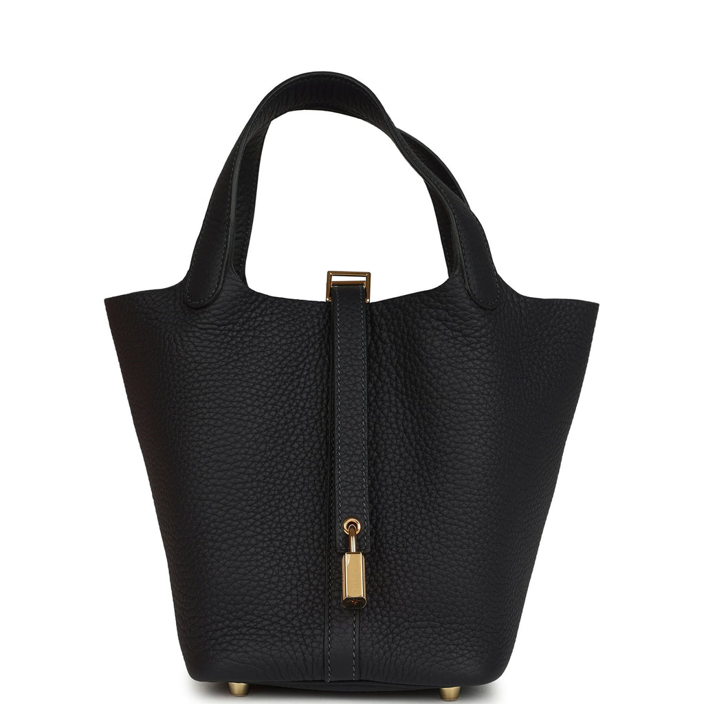 Hermes Picotin Lock 18 Caban Clemence Gold Hardware