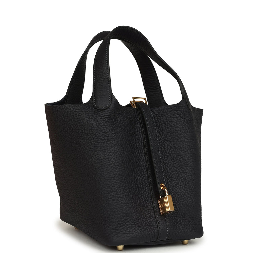 Hermes Picotin Lock 18 Caban Clemence Gold Hardware