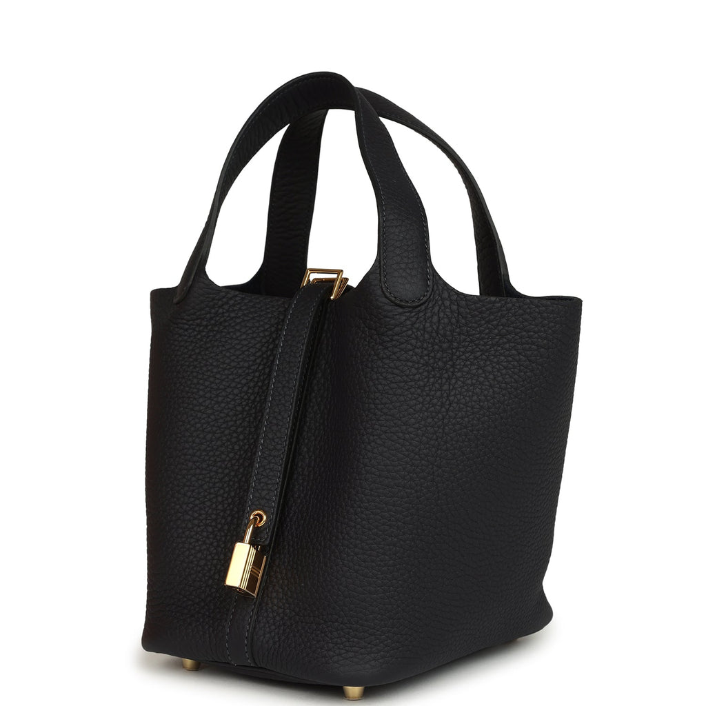 Hermes Picotin Lock 18 Caban Clemence Gold Hardware