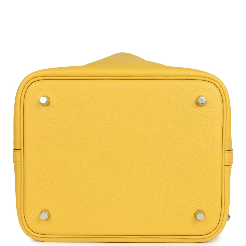 Hermes Picotin Lock 22 Sun Clemence Palladium Hardware