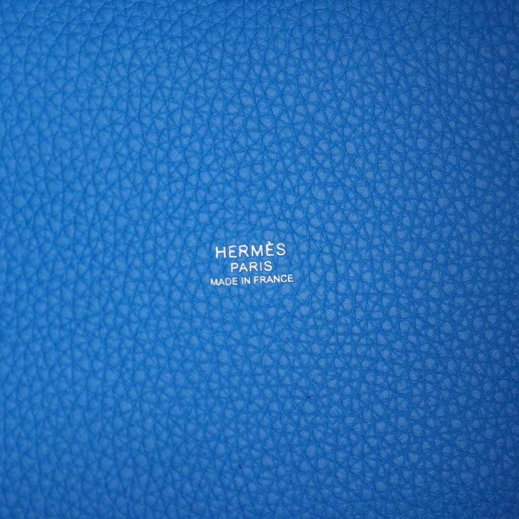 Hermes Picotin Lock 18 Bleu Hydra Clemence Palladium Hardware