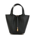Hermes Picotin Lock 18 Black Clemence Gold Hardware
