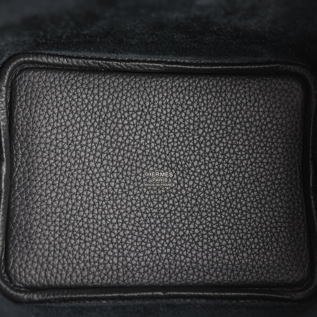 Hermes Picotin Lock 18 Black Clemence Gold Hardware