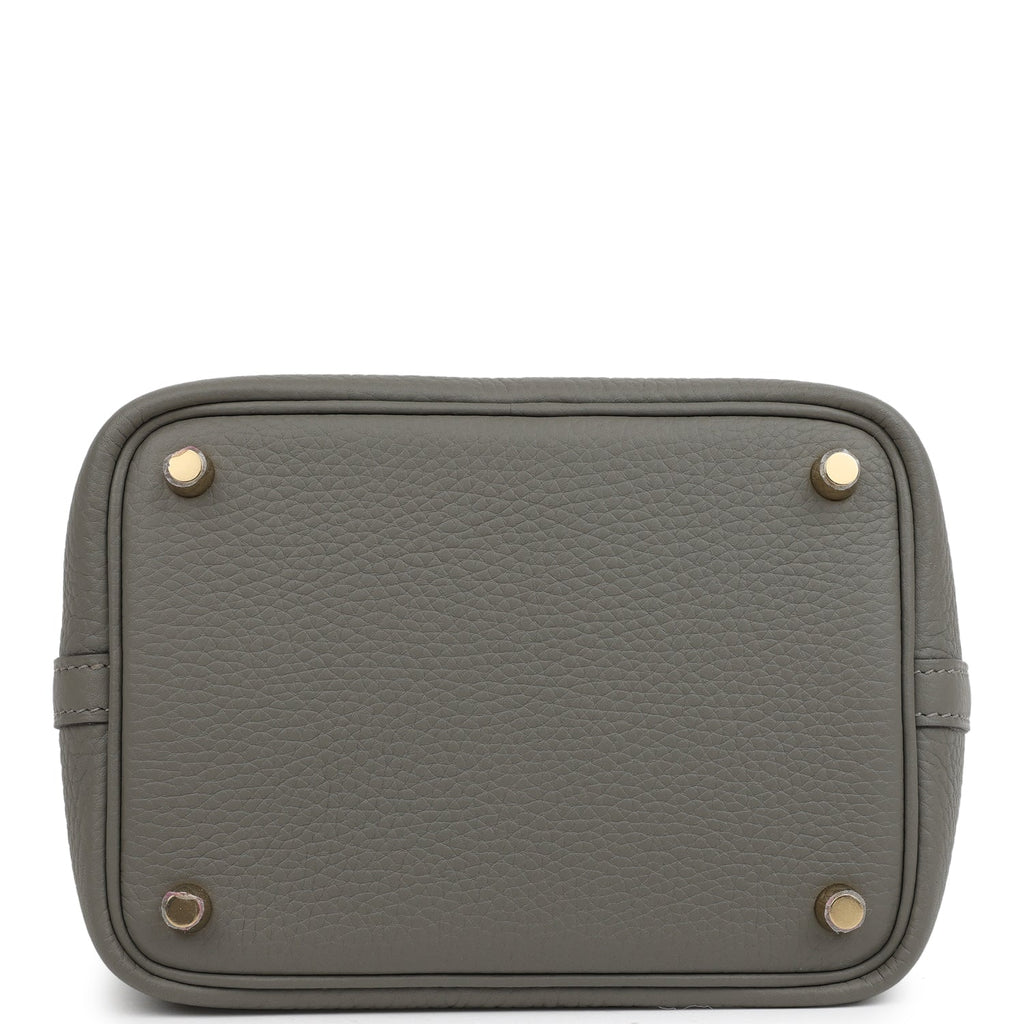 Hermes Picotin Lock 18 Gris Meyer Clemence Gold Hardware
