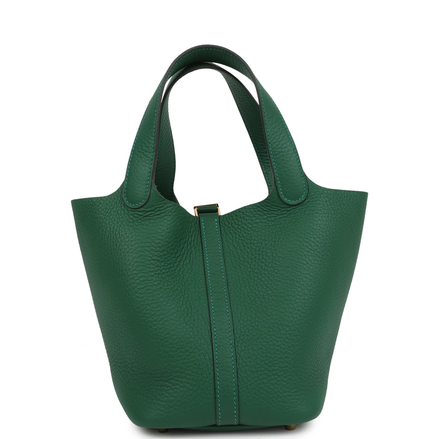 Hermes Picotin Lock 18 Vert Moyen Clemence Gold Hardware