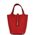 Hermes Picotin Lock 18 Vermillion Clemence Palladium Hardware