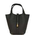 Hermes Picotin Lock 18 Dark Bronze Clemence Gold Hardware