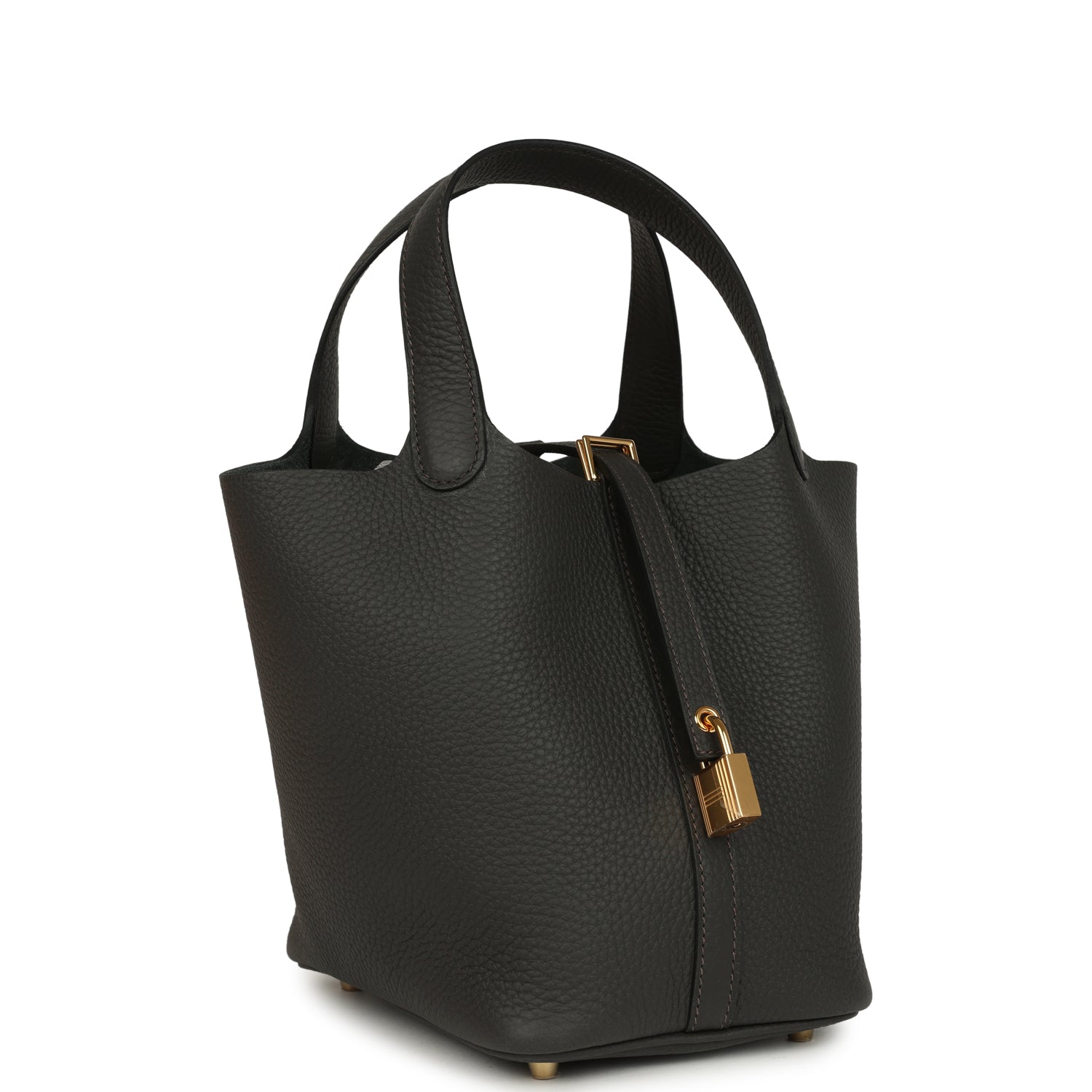 Hermes Picotin Lock 18 Dark Bronze Clemence Gold Hardware