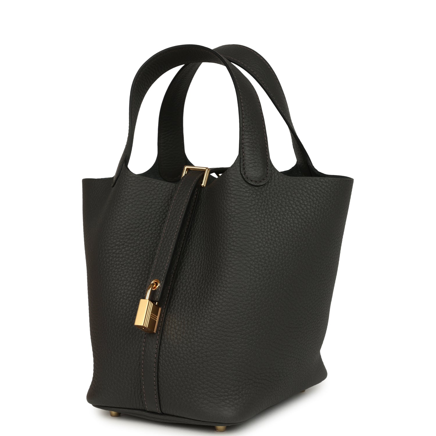 Hermes Picotin Lock 18 Dark Bronze Clemence Gold Hardware