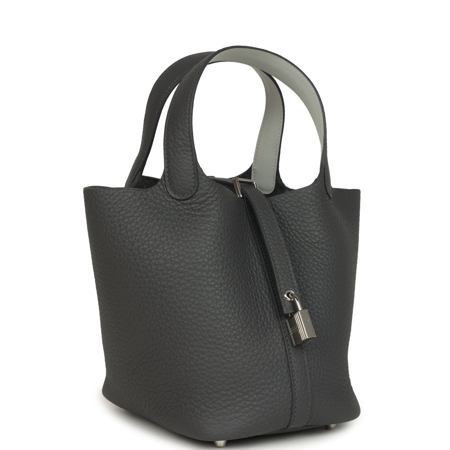 Hermes Picotin Lock Eclat 18 Ardoise Clemence and Gris Platine Swift Palladium Hardware