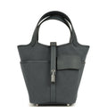 Hermes Picotin Cargo 18 Cargo Gris Misty Toile H Canvas and Swift Palladium Hardware
