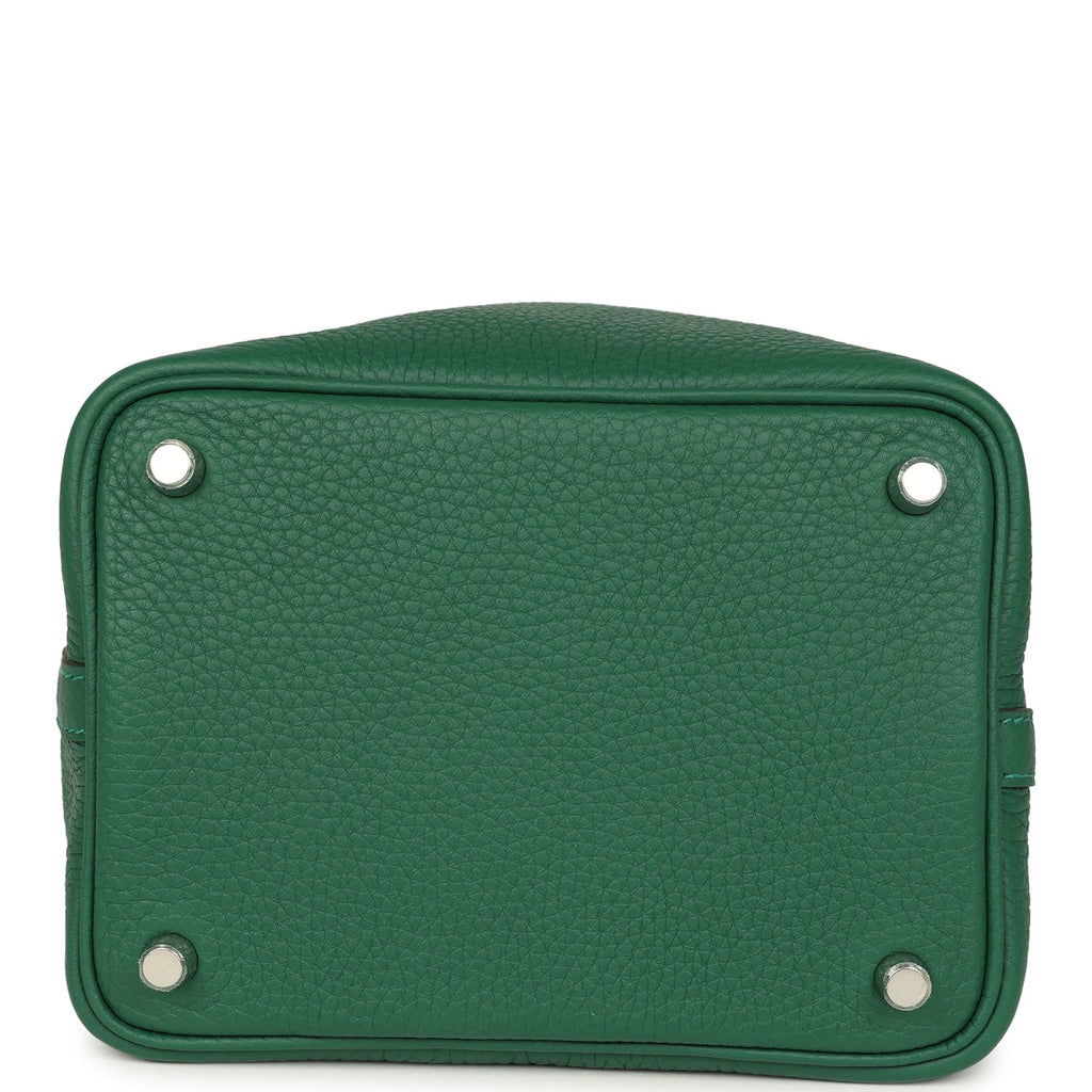 Hermes Picotin Lock 18 Vert Moyen Clemence Palladium Hardware