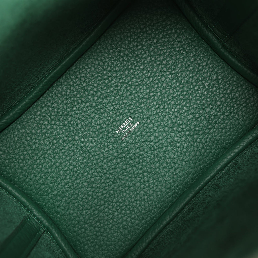 Hermes Picotin Lock 18 Vert Moyen Clemence Palladium Hardware