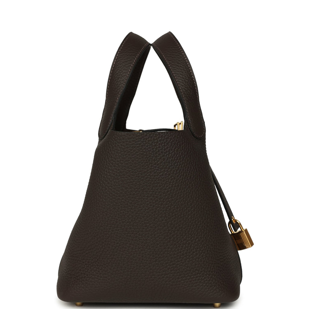 Hermes Picotin Lock 18 Ebene Clemence Gold Hardware