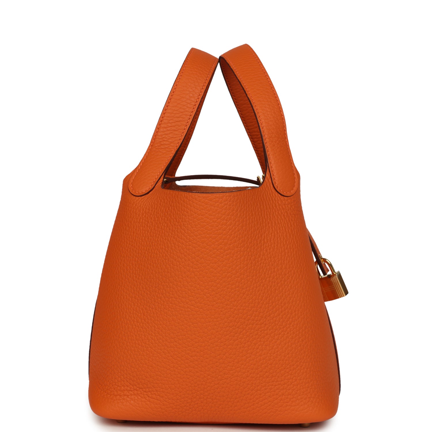 Hermes Picotin Lock 18 Orange Clemence Gold Hardware