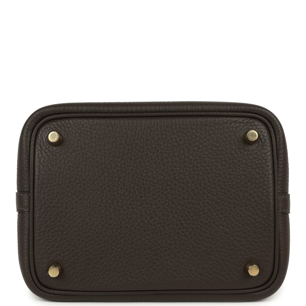 Hermes Picotin Lock 18 Ebene Clemence Gold Hardware