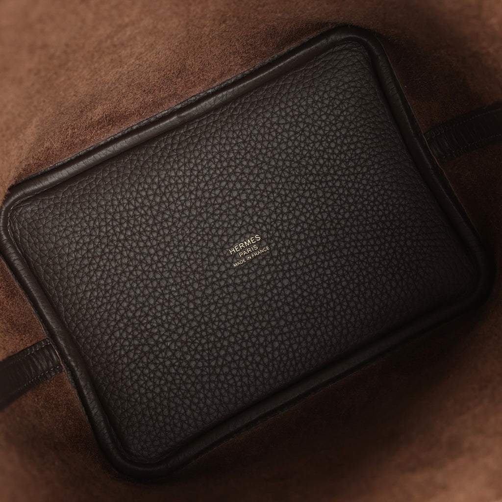 Hermes Picotin Lock 18 Ebene Clemence Gold Hardware