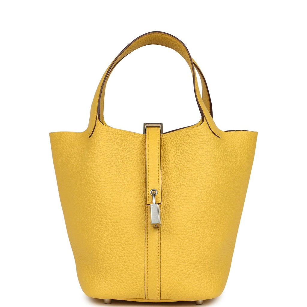 Hermes Picotin Lock 18 Sun Clemence Palladium Hardware