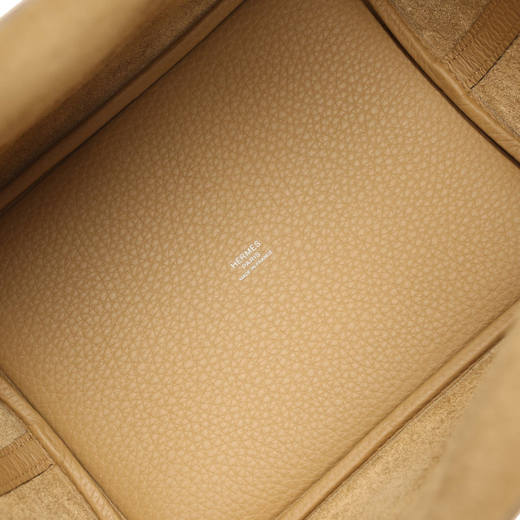 Hermes Picotin Lock 22 Dune Clemence Palladium Hardware