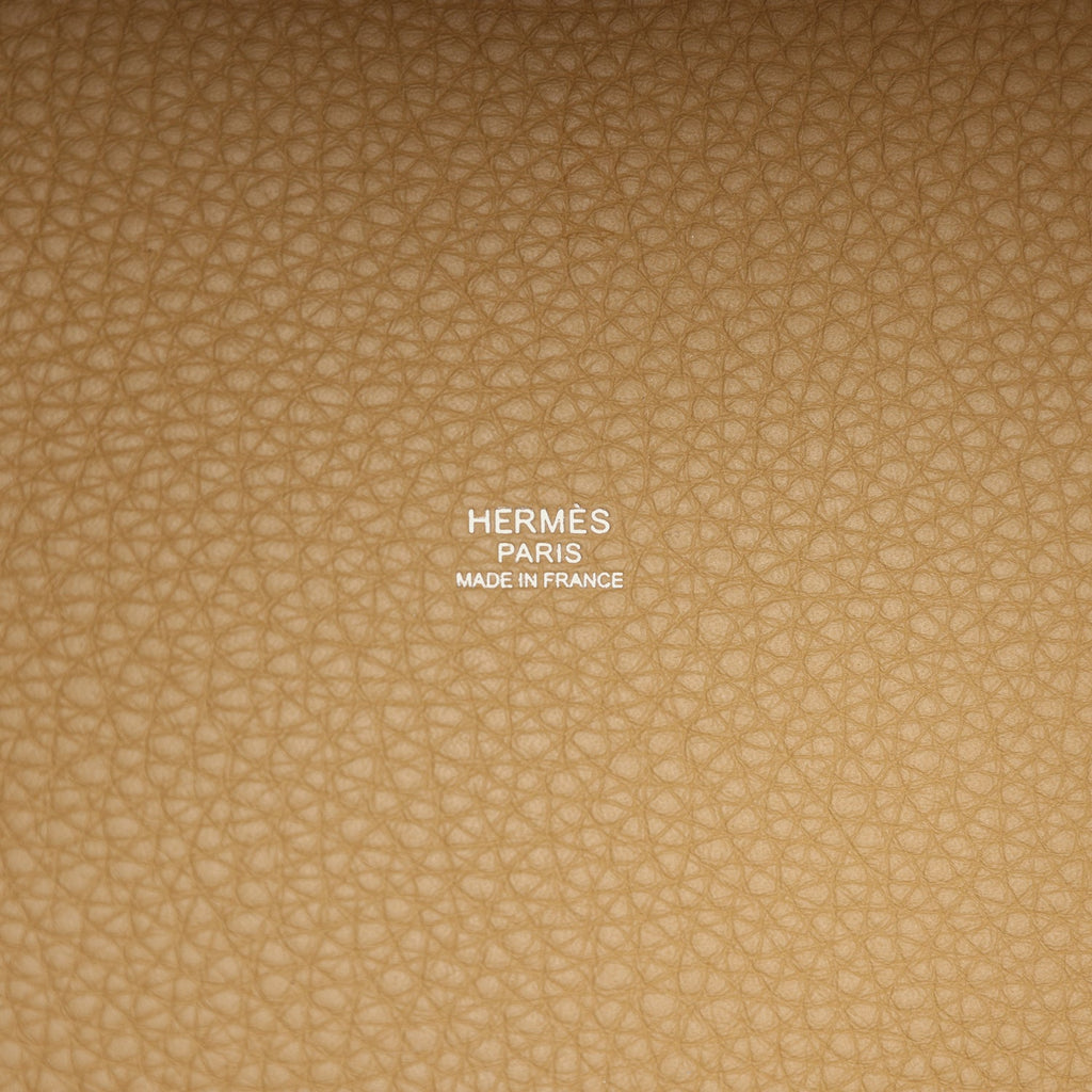 Hermes Picotin Lock 22 Dune Clemence Palladium Hardware