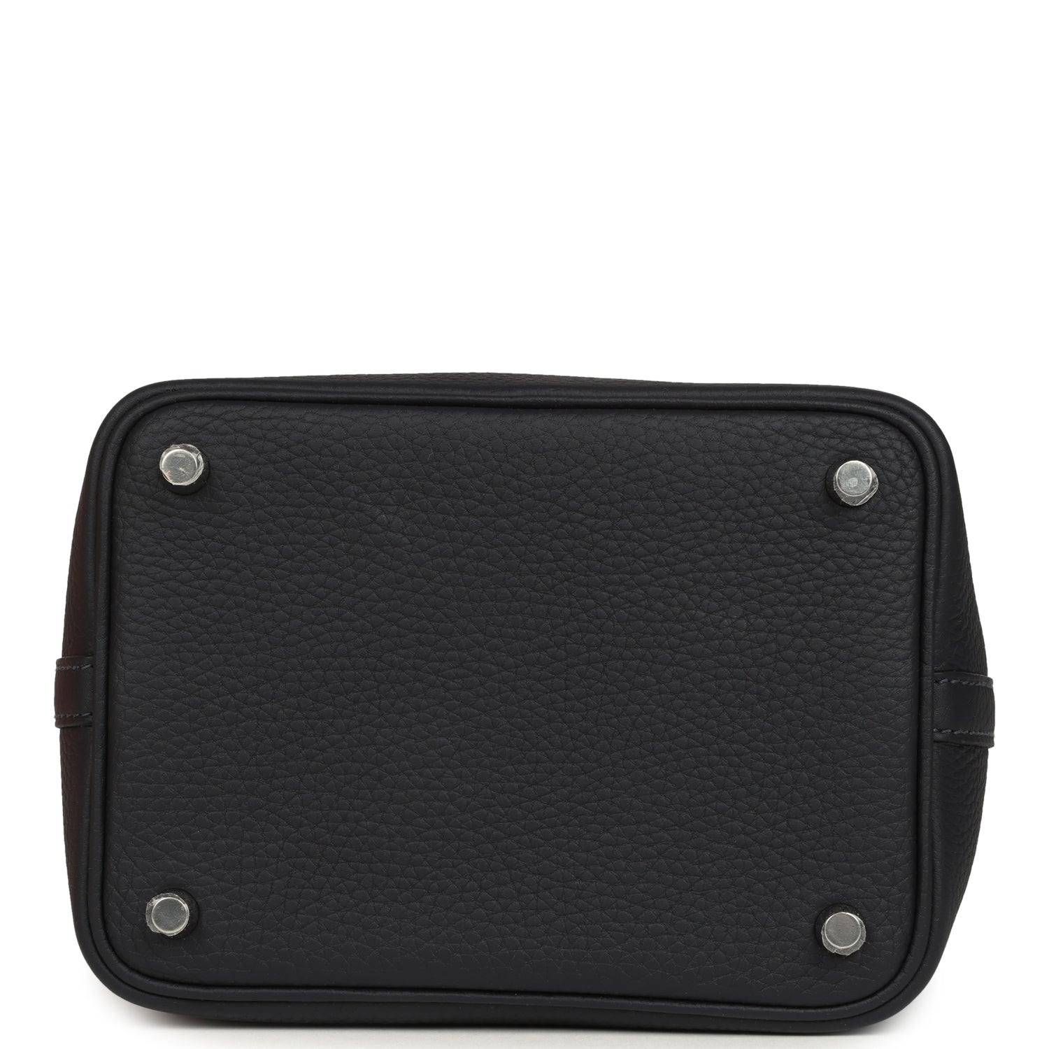 Hermes Picotin Lock Eclat 18 Bleu Nuit Clemence and Bleu France Swift Palladium Hardware