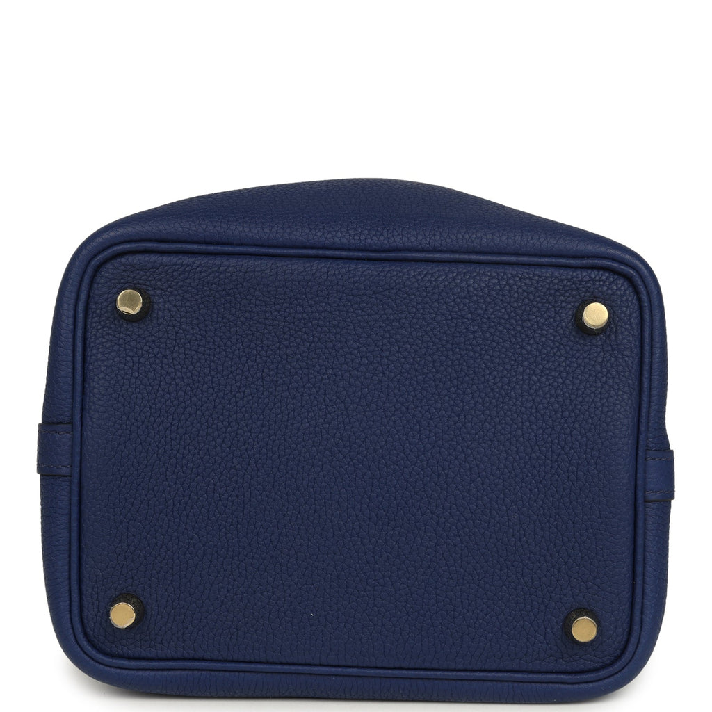 Hermes Picotin Lock 18 Bleu Encre Maurice Gold Hardware