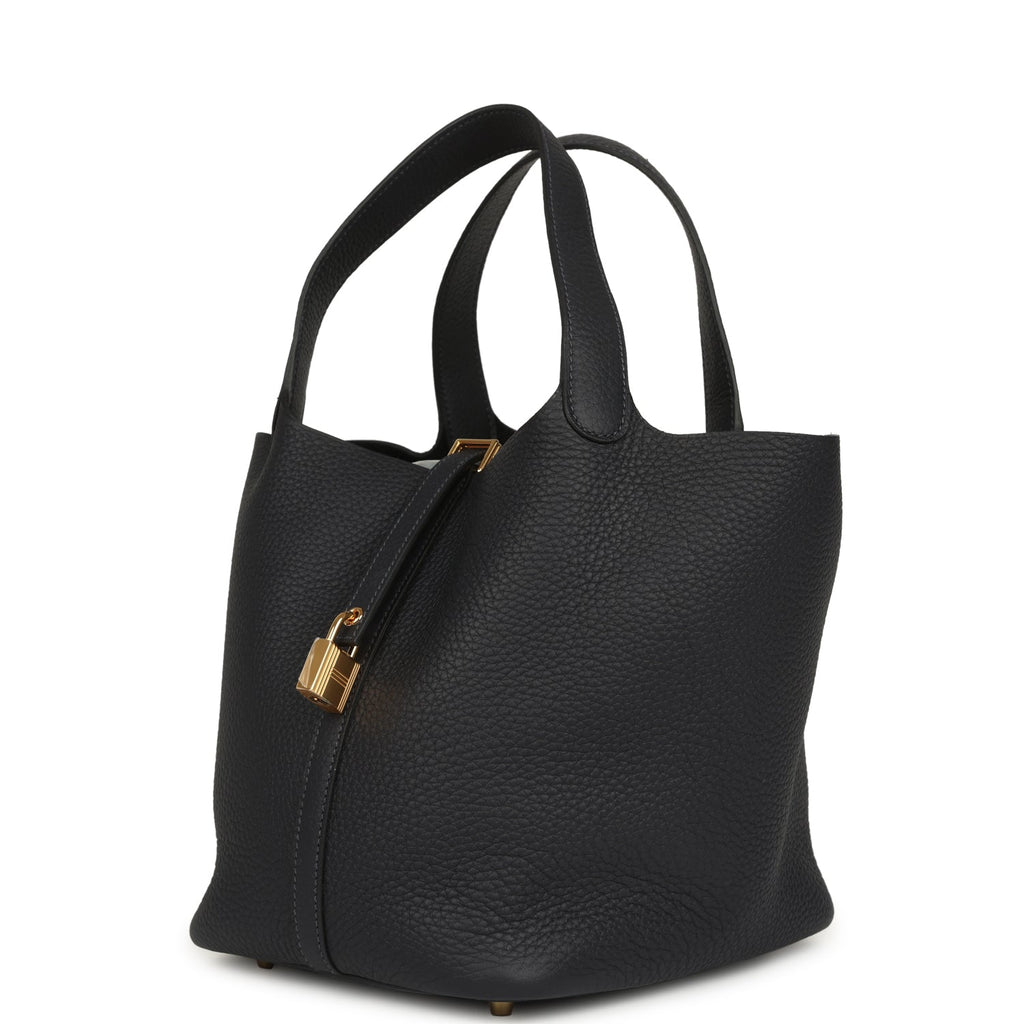 Hermes Picotin Lock 22 Caban Clemence Gold Hardware