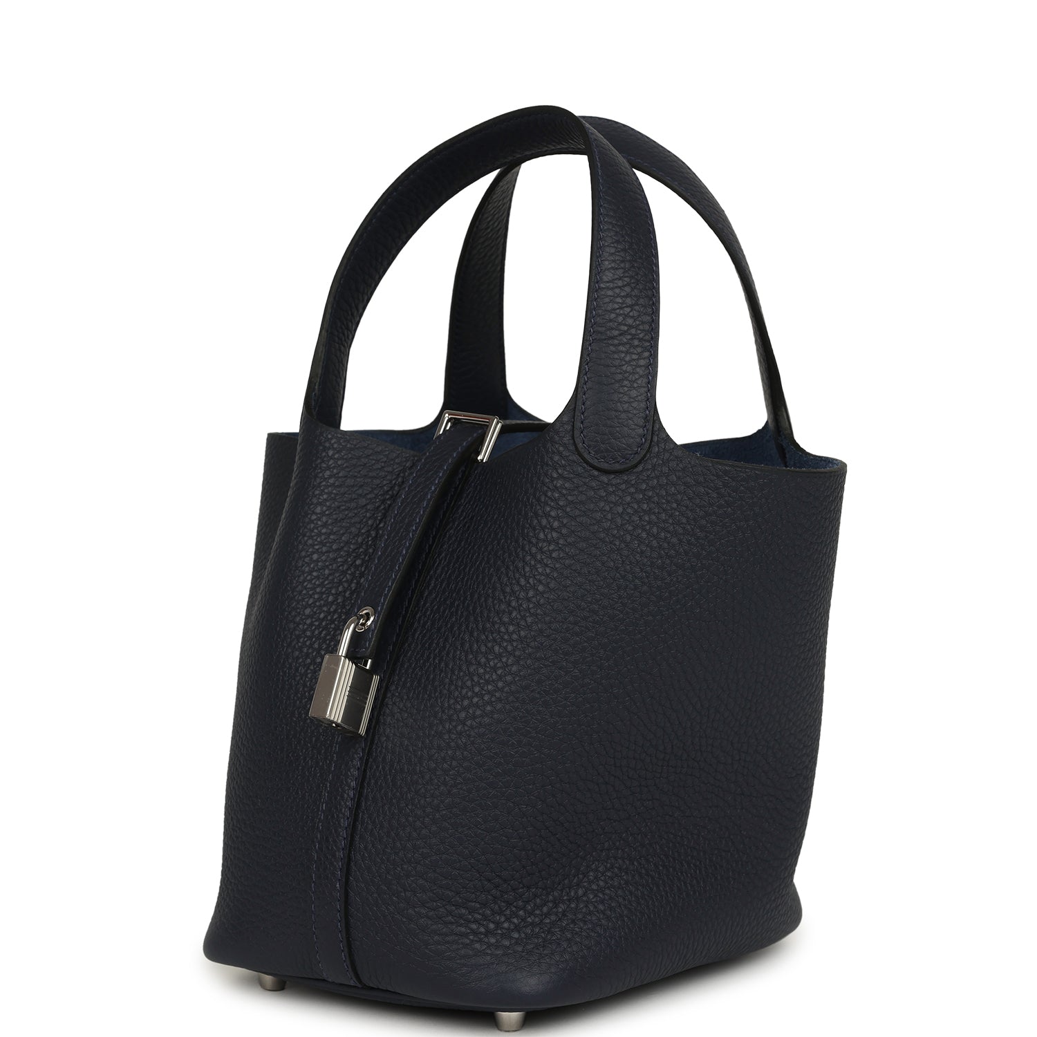 Hermes Picotin Lock 18 Bleu Nuit Clemence Palladium Hardware