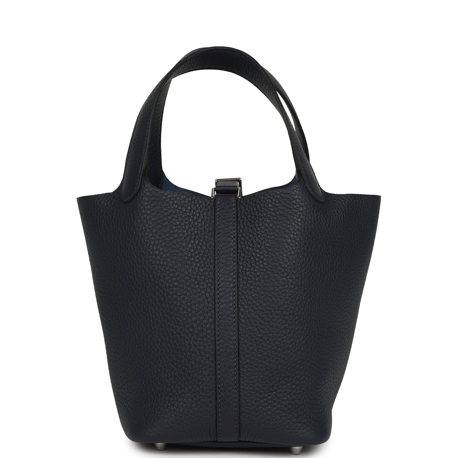 Hermes Picotin Lock 18 Bleu Nuit Clemence Palladium Hardware